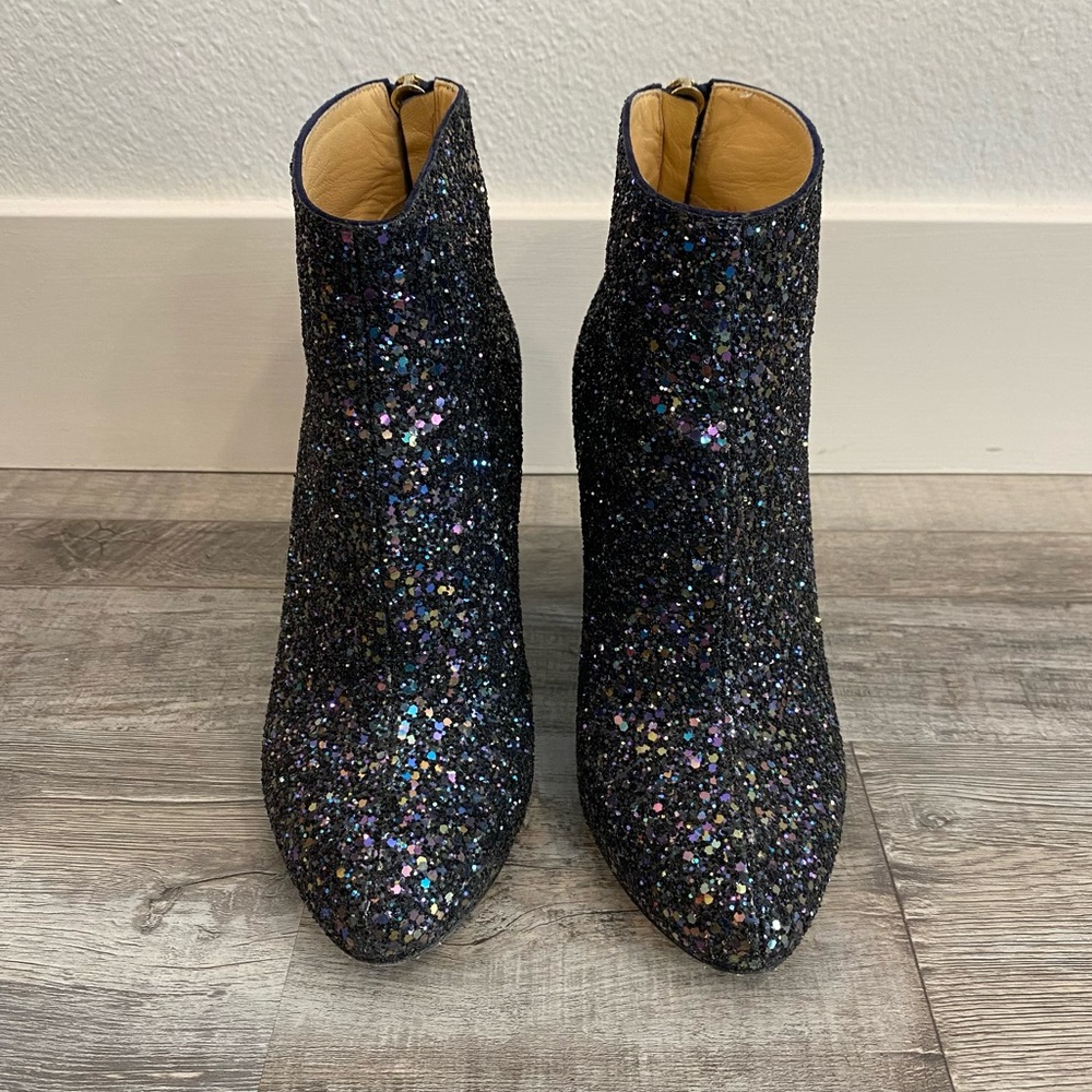 Charlotte Olympia Glitter Heel Ankle Boots 5.5 - Picture 2 of 11